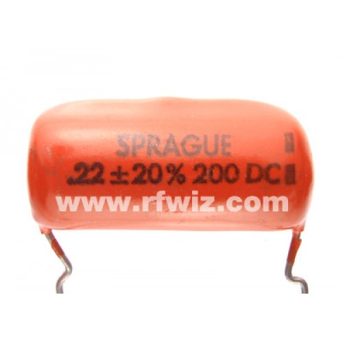 Sprague Vintage Sprague Orange Drop .22uf 200 Volt Capacitors